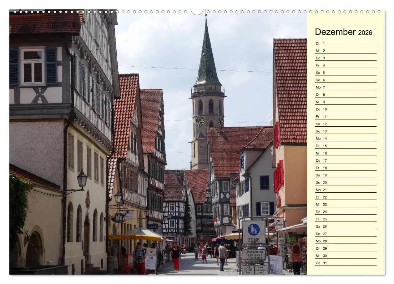 Bild: 9783457764596 | Unterwegs in Schorndorf (hochwertiger Premium Wandkalender 2026 DIN...