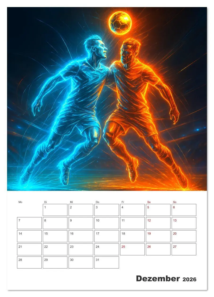 Bild: 9783516614596 | Vision Fußball Licht - Kraft - Spiel (Wandkalender 2026 DIN A2...