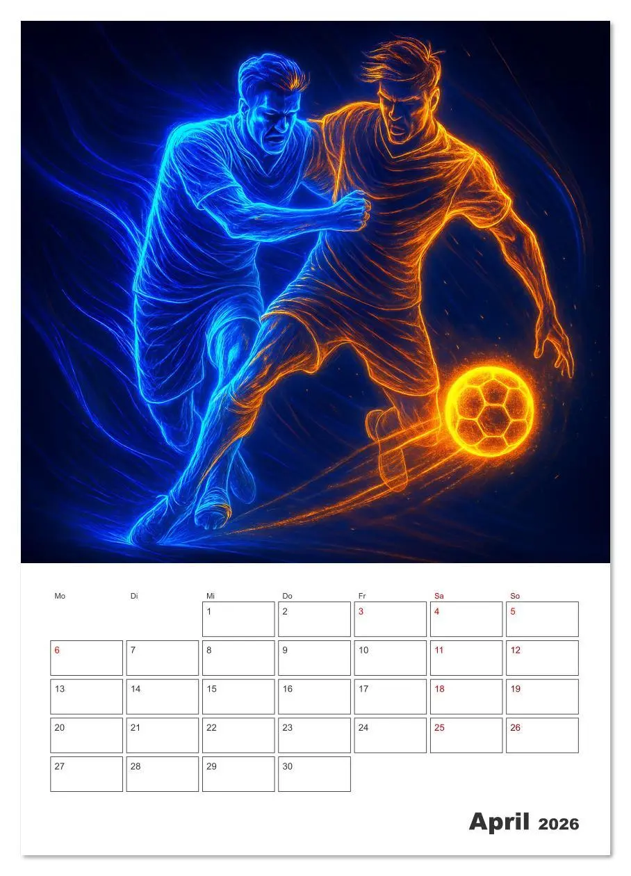 Bild: 9783516614596 | Vision Fußball Licht - Kraft - Spiel (Wandkalender 2026 DIN A2...
