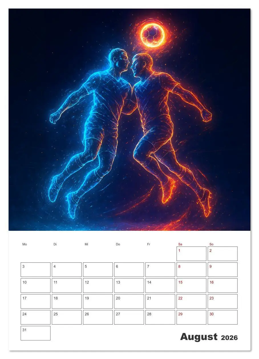 Bild: 9783516614596 | Vision Fußball Licht - Kraft - Spiel (Wandkalender 2026 DIN A2...