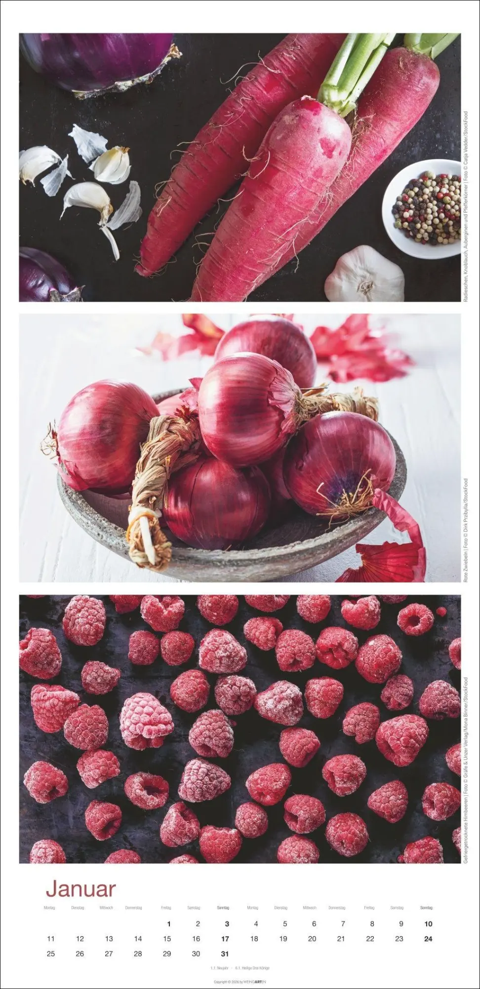 Bild: 9783839904596 | Colours of Food Kalender 2027 | Kalender | Spiralbindung | 14 S.