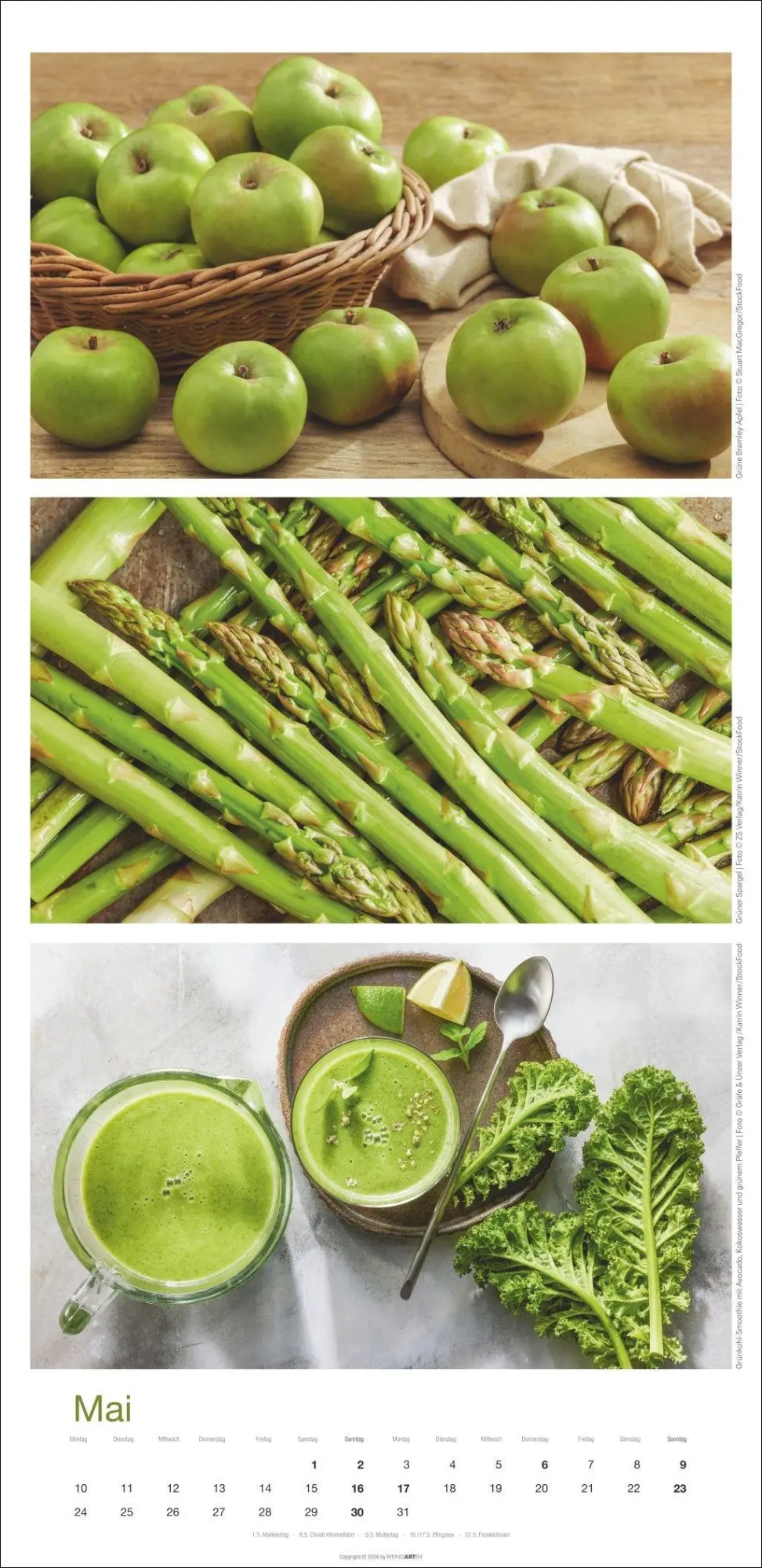 Bild: 9783839904596 | Colours of Food Kalender 2027 | Kalender | Spiralbindung | 14 S.