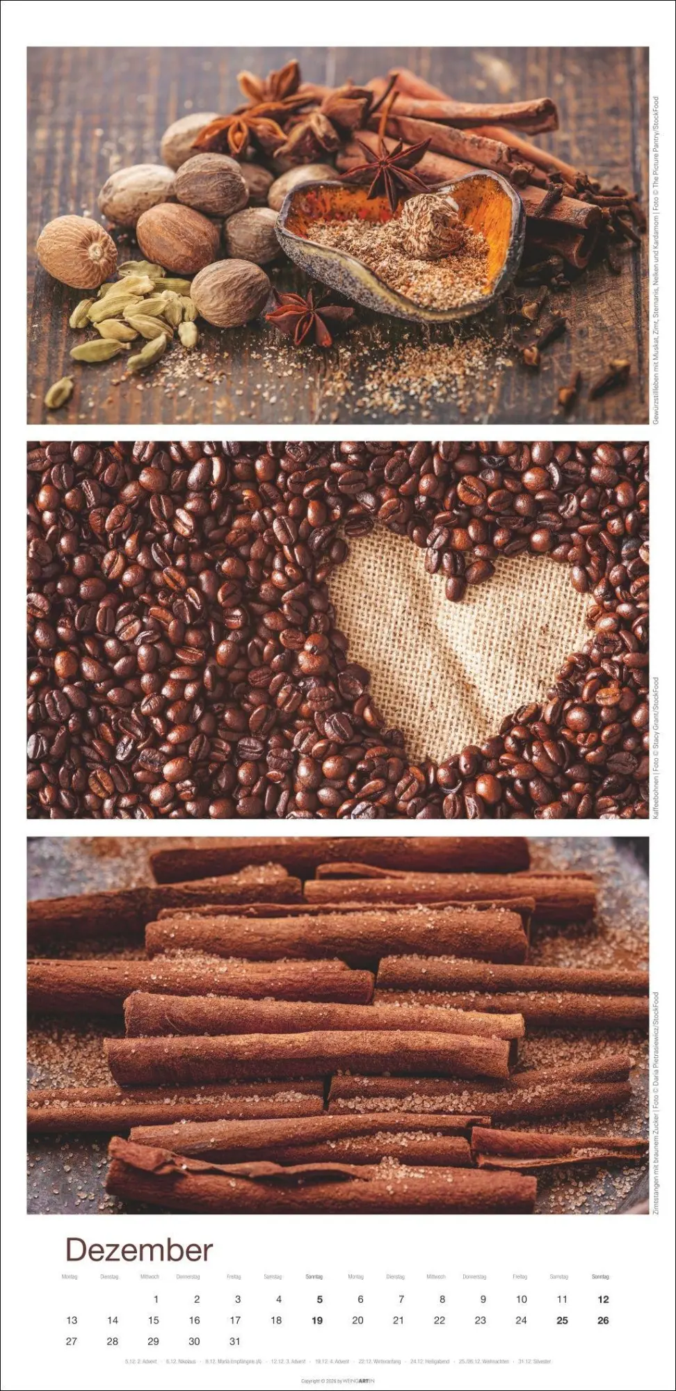 Bild: 9783839904596 | Colours of Food Kalender 2027 | Kalender | Spiralbindung | 14 S.