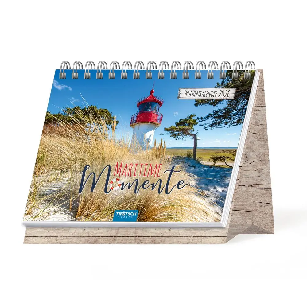 Cover: 9783988024596 | Trötsch Aufstellwochenkalender Maritime Momente 2026 | KG | Kalender