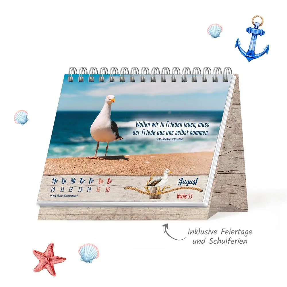 Bild: 9783988024596 | Trötsch Aufstellwochenkalender Maritime Momente 2026 | KG | Kalender