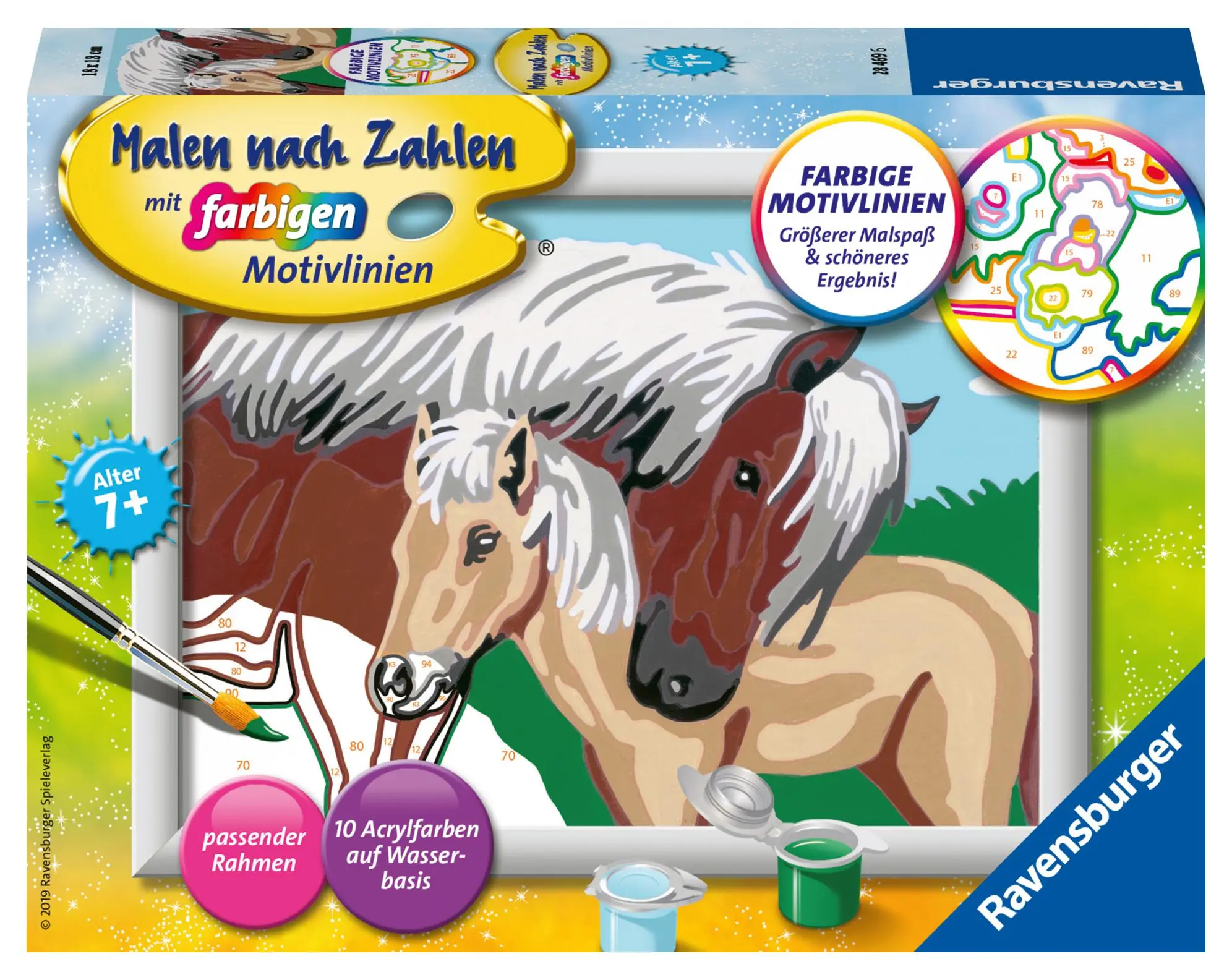 Cover: 4005556284696 | Liebevolle Stute Malen nach Zahlen Serie E | Spiel | 28469 | Deutsch