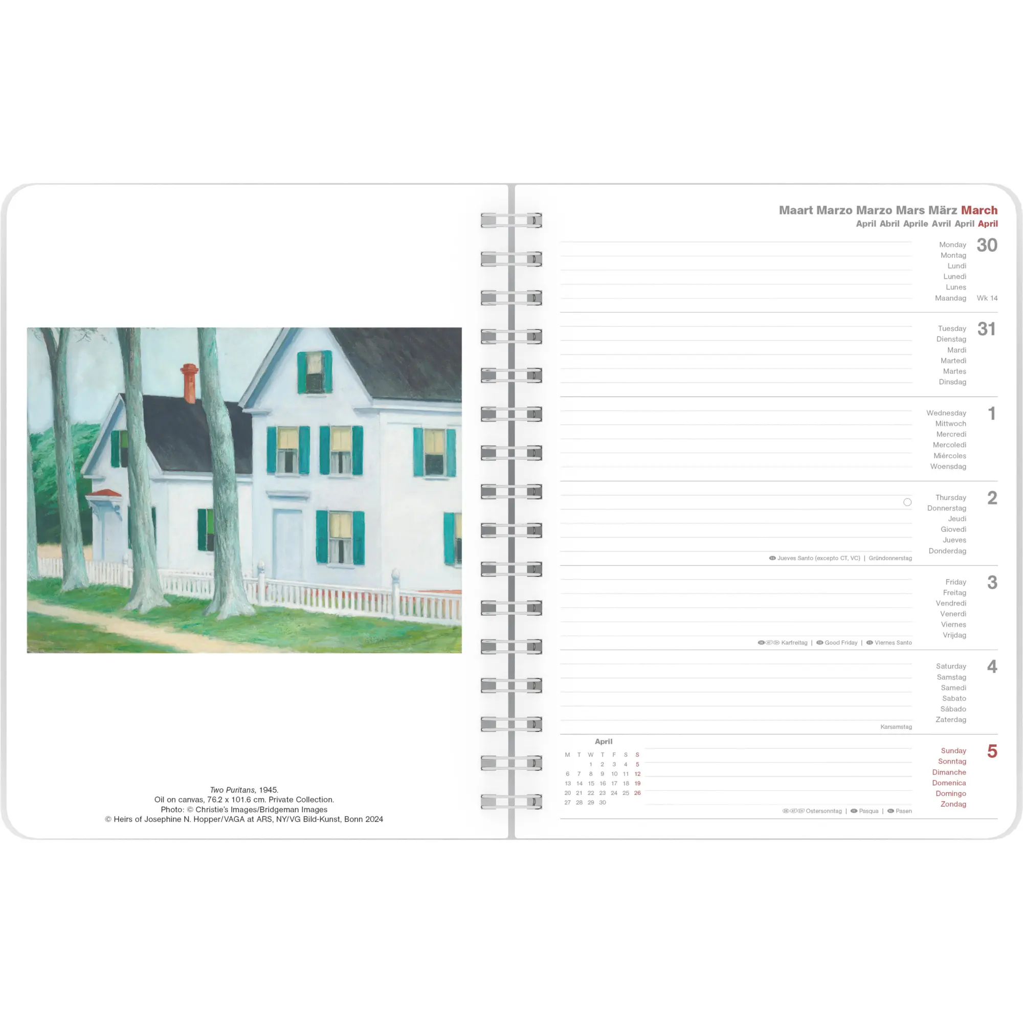 Bild: 4069095004696 | Edward Hopper 2026 - Diary - Buchkalender - Taschenkalender -...