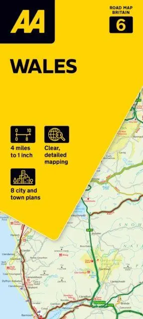 Cover: 9780749584696 | 06 Wales | 1:250000 | (Land-)Karte | AA Road Atlas Britain | Gefalzt