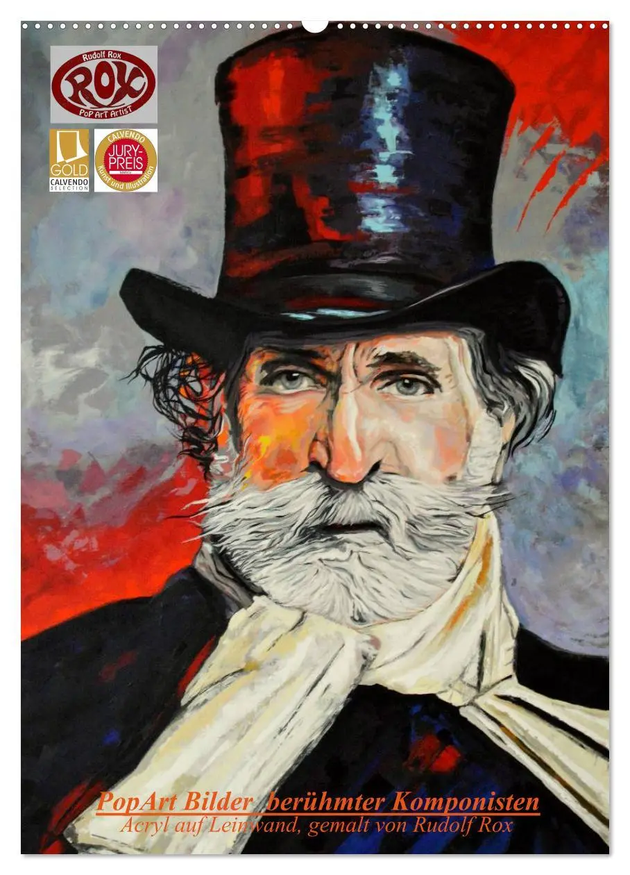 Cover: 9783516464696 | PopArt Bilder berühmter Komponisten (Wandkalender 2026 DIN A2...