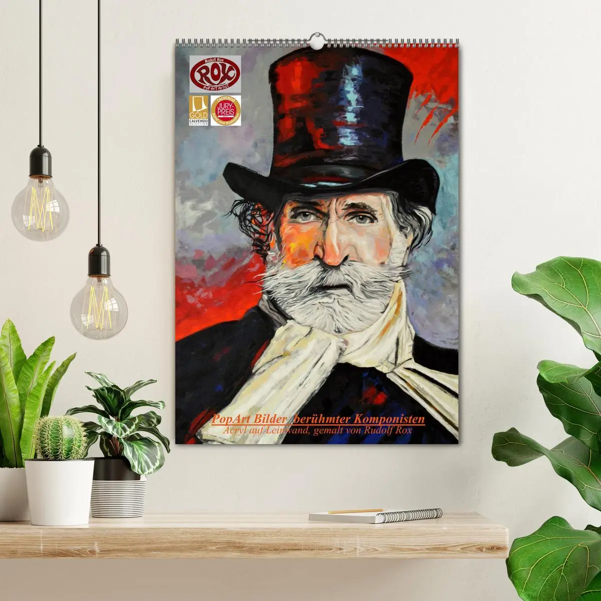 Bild: 9783516464696 | PopArt Bilder berühmter Komponisten (Wandkalender 2026 DIN A2...