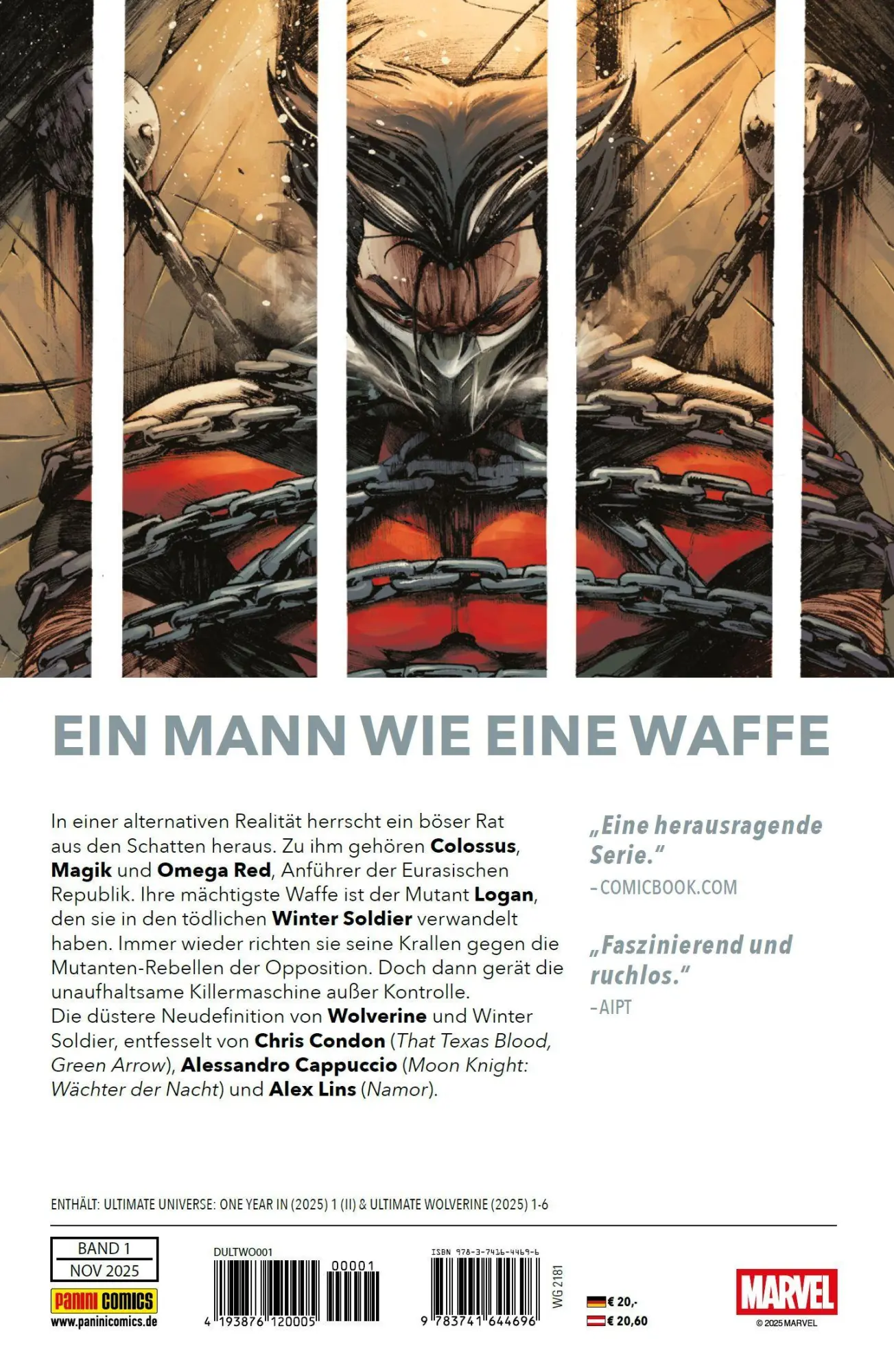 Rückseite: 9783741644696 | Ultimate Wolverine Bd. 1: Die perfekte Waffe | Chris Condon (u. a.)