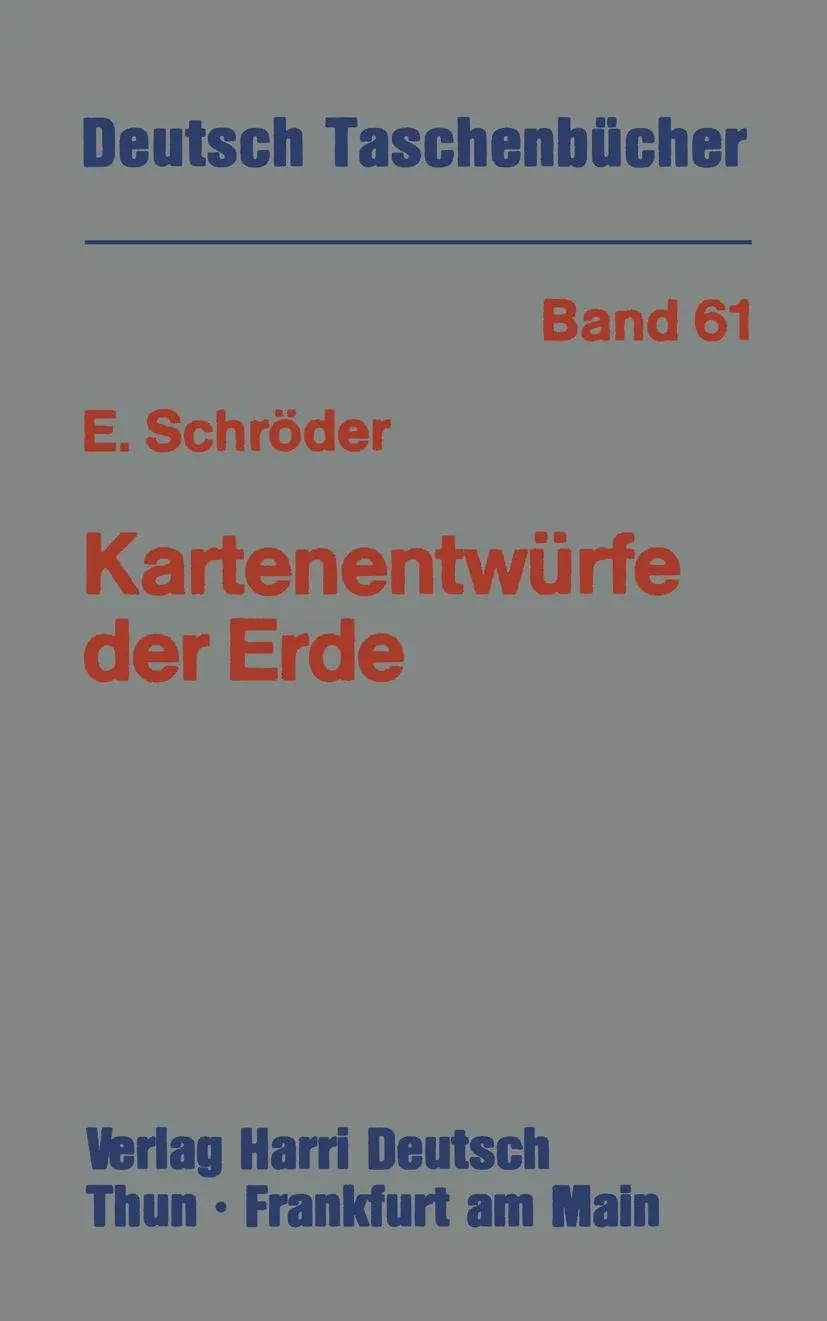 Cover: 9783322004796 | Kartenentwürfe der Erde | Eberhard Schröder | Taschenbuch | 168 S.