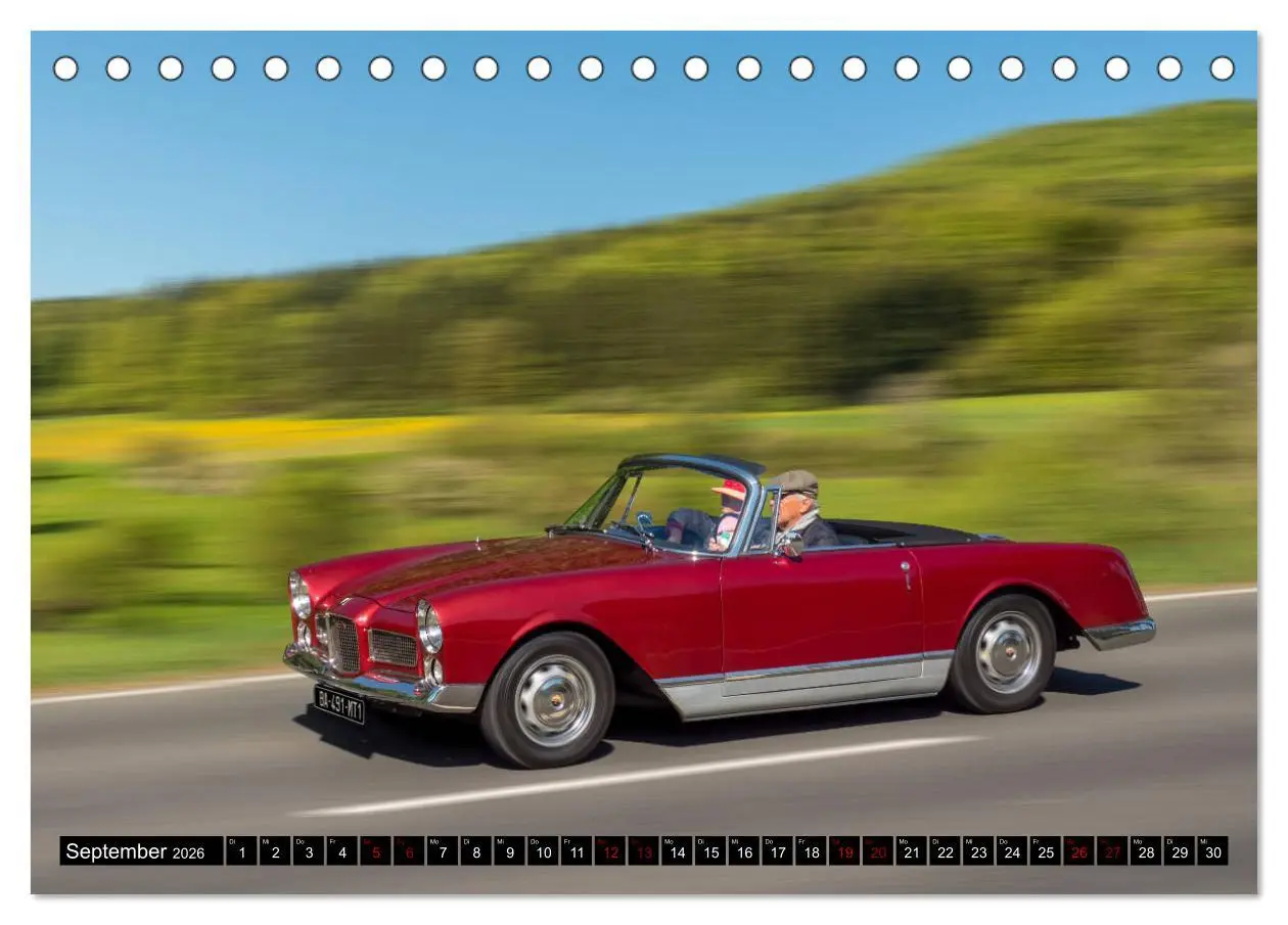 Bild: 9783457674796 | on the road Classic Cabrios (Tischkalender 2026 DIN A5 quer),...