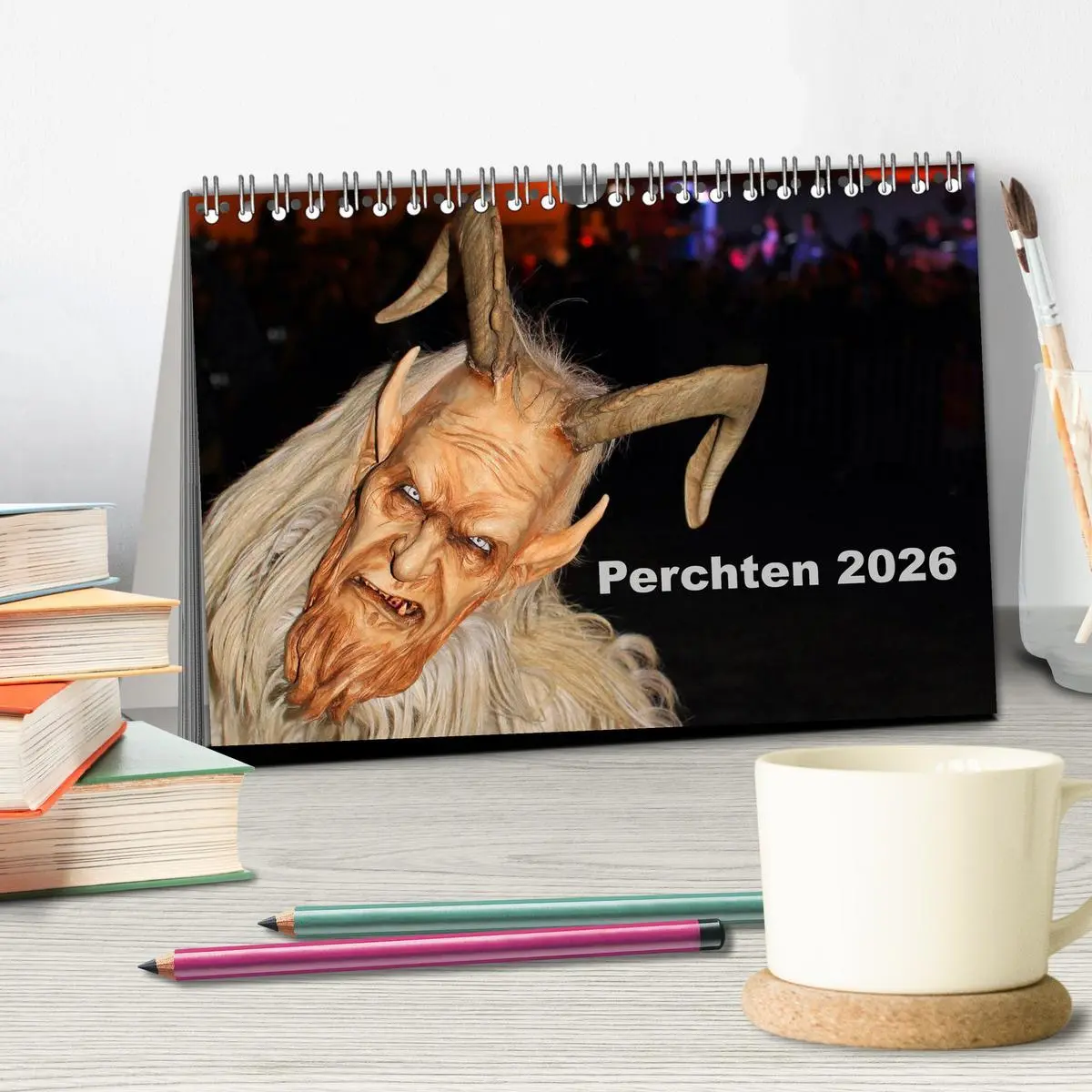 Bild: 9783516074796 | Perchten 2026 (Tischkalender 2026 DIN A5 quer), CALVENDO...