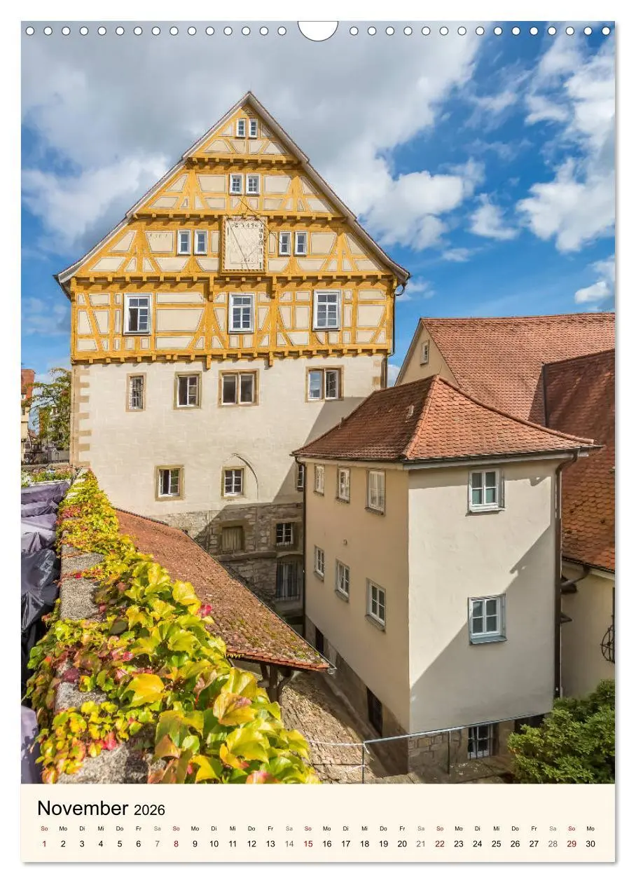 Bild: 9783516384796 | TÜBINGEN UND BLAUBEUREN Historische Schwäbische Alb (Wandkalender...