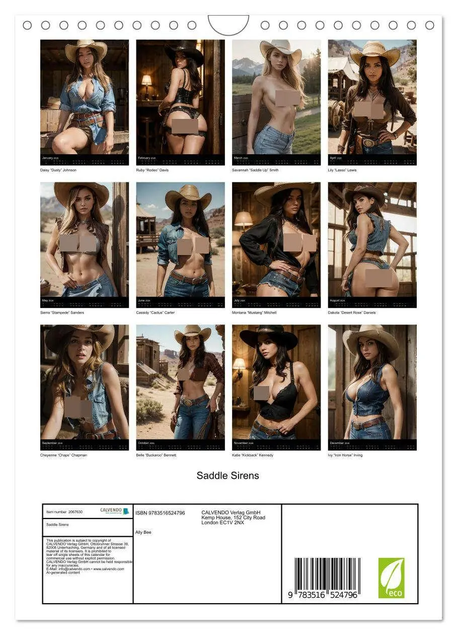 Bild: 9783516524796 | Saddle Sirens (Wall Calendar 2026 DIN A4 portrait), CALVENDO 12...