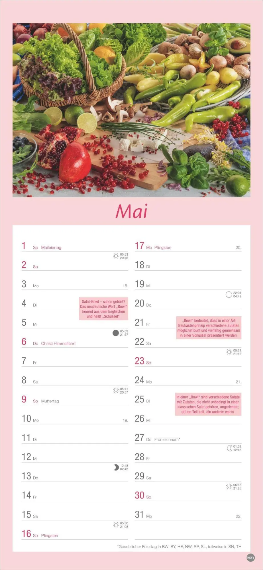 Bild: 9783756414796 | Küchenplaner 2027 | Heye | Kalender | Spiralbindung | 13 S. | Deutsch