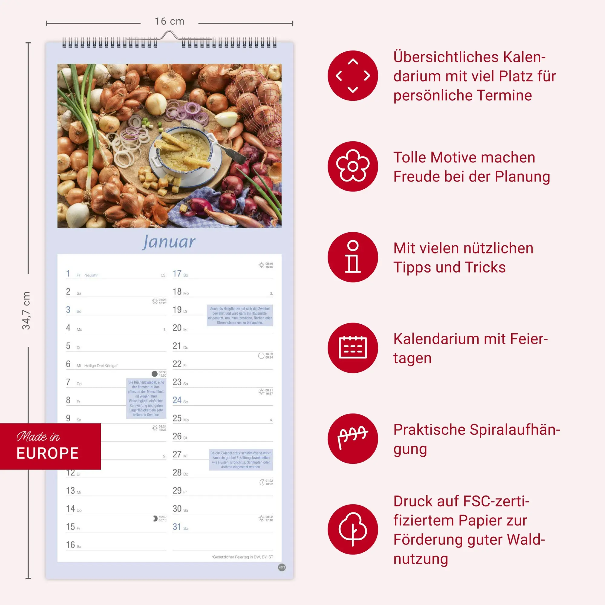 Bild: 9783756414796 | Küchenplaner 2027 | Heye | Kalender | Spiralbindung | 13 S. | Deutsch