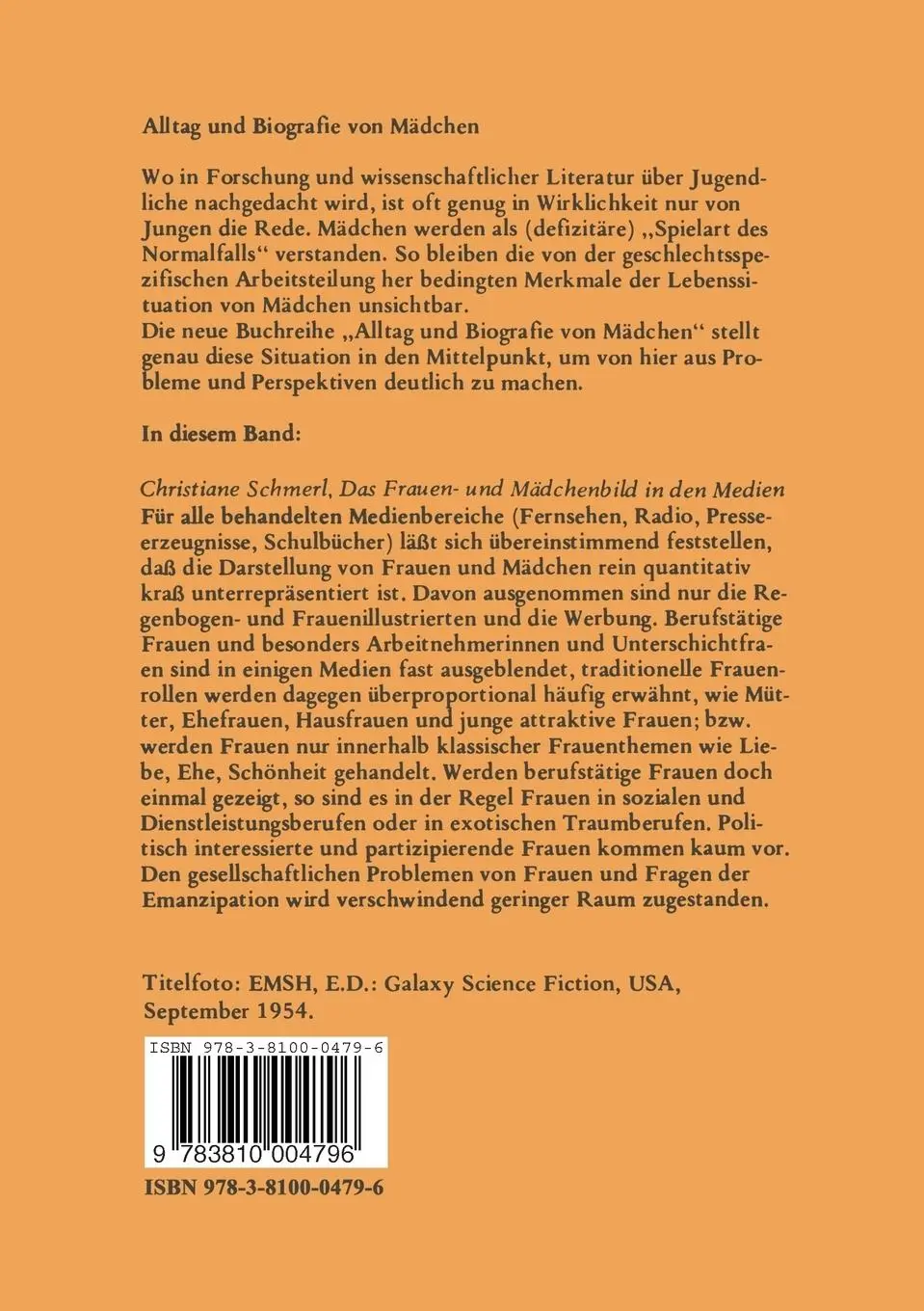 Rückseite: 9783810004796 | Das Frauen- und Mädchenbild in den Medien | Christiane Schmerl | Buch