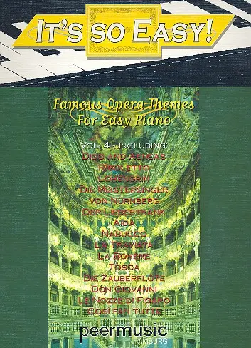 Cover: 9790500114796 | It's So Easy | Famous Opera Themes For Easy Piano | Mozart (u. a.)