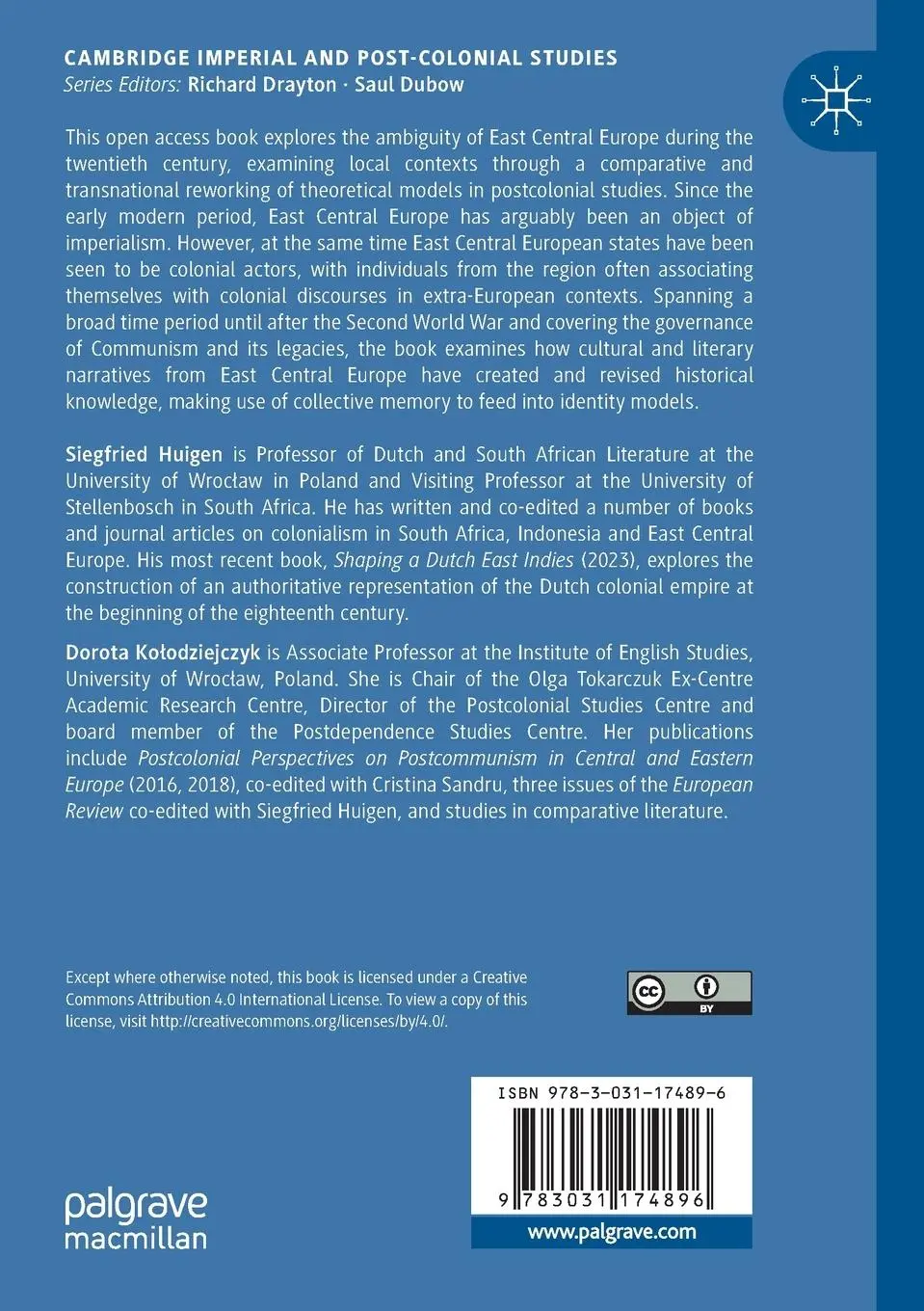 Rückseite: 9783031174896 | East Central Europe Between the Colonial and the Postcolonial in...