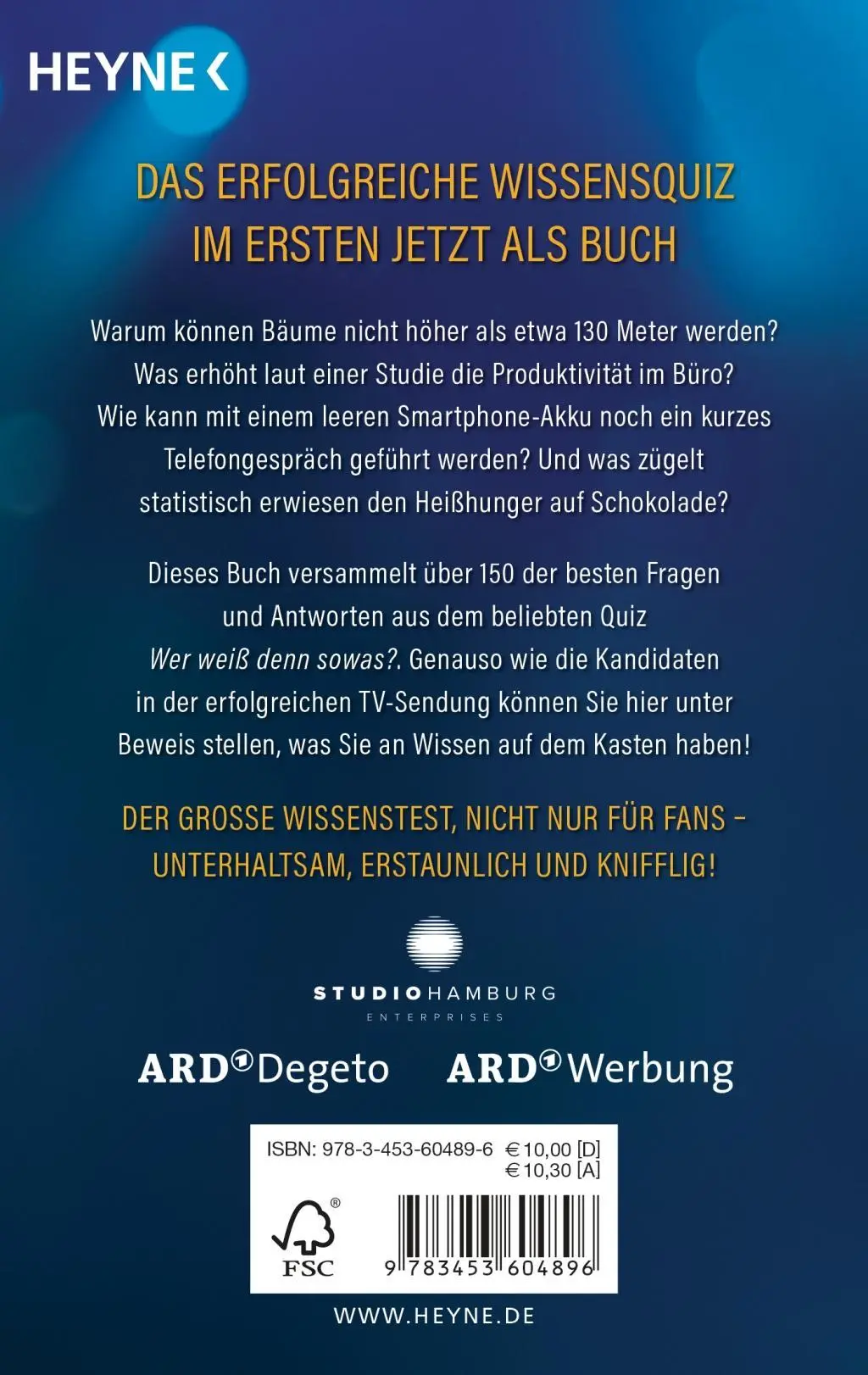 Bild: 9783453604896 | Wer weiß denn sowas? | Wilhelm Heyne Verlag GmbH &amp; Co. KG | Buch