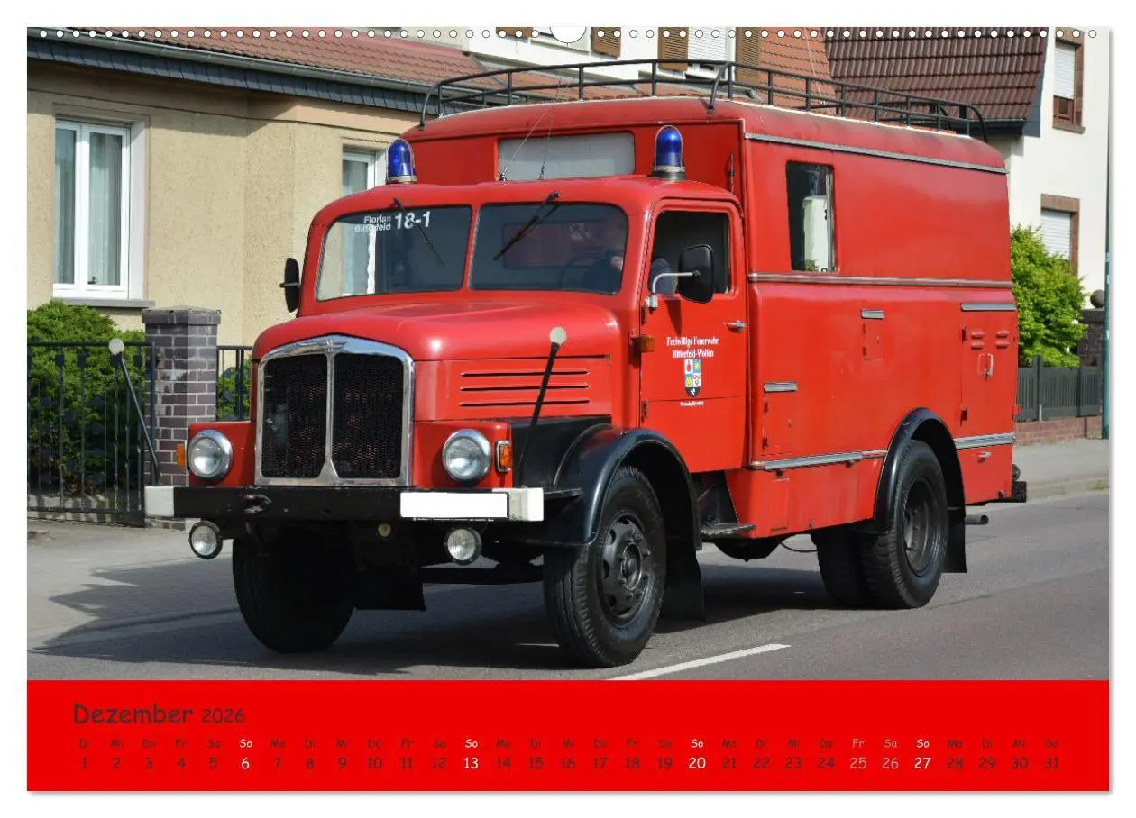 Bild: 9783457354896 | DDR Feuerwehr Klassiker (Wandkalender 2026 DIN A2 quer), CALVENDO...