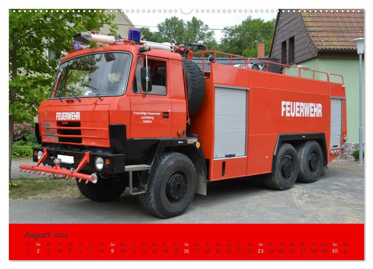 Bild: 9783457354896 | DDR Feuerwehr Klassiker (Wandkalender 2026 DIN A2 quer), CALVENDO...