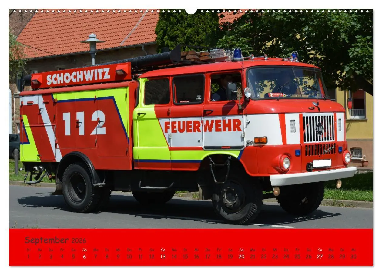 Bild: 9783457354896 | DDR Feuerwehr Klassiker (Wandkalender 2026 DIN A2 quer), CALVENDO...