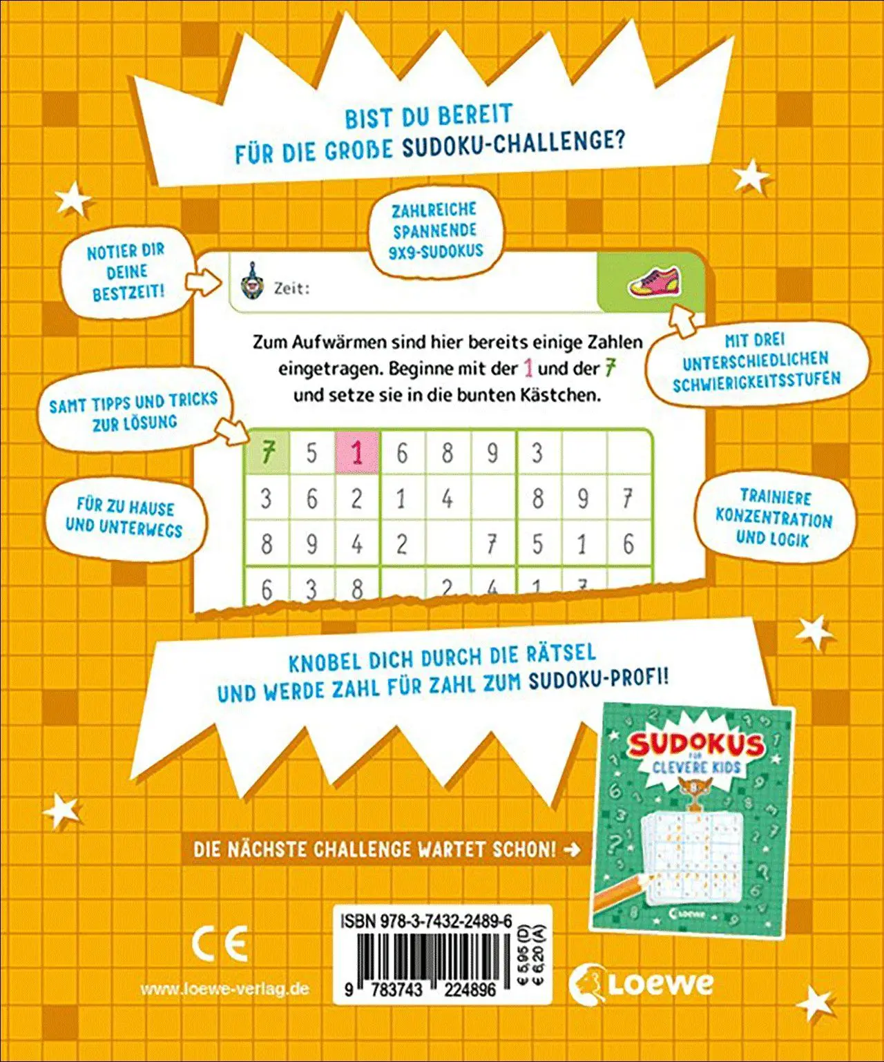 Bild: 9783743224896 | Sudokus für clevere Kids 7+ [gelb] | Taschenbuch | 120 S. | Deutsch