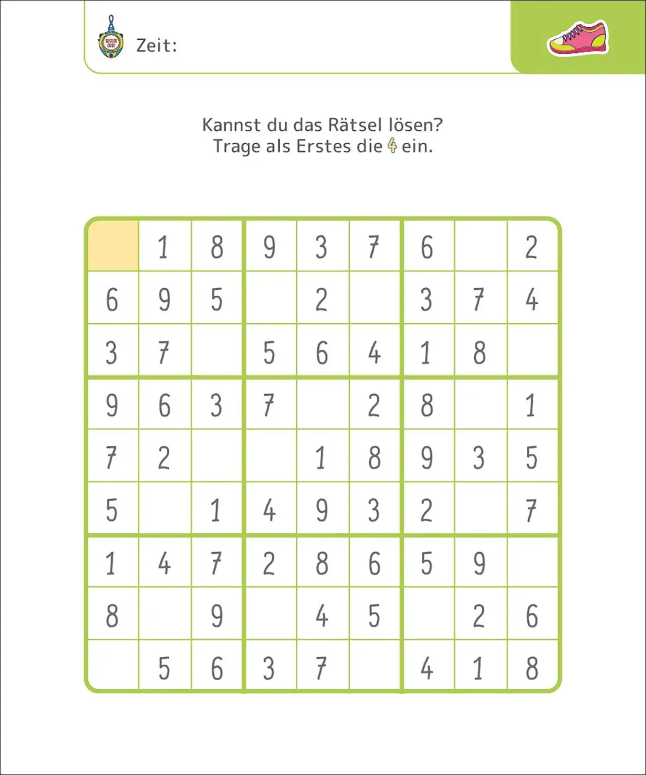 Bild: 9783743224896 | Sudokus für clevere Kids 7+ [gelb] | Taschenbuch | 120 S. | Deutsch