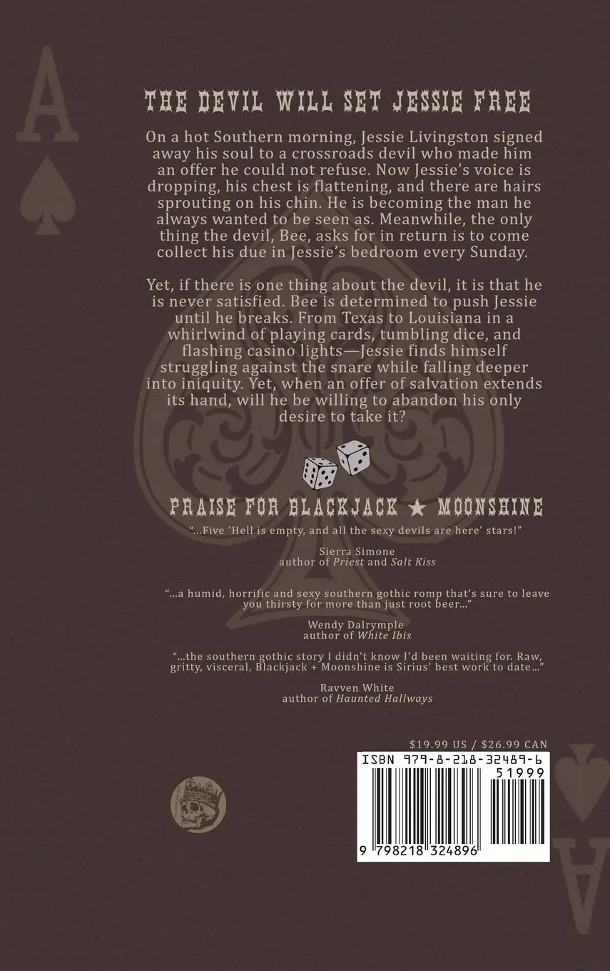 Rückseite: 9798218324896 | Blackjack + Moonshine | Sirius | Buch | Englisch | 2024