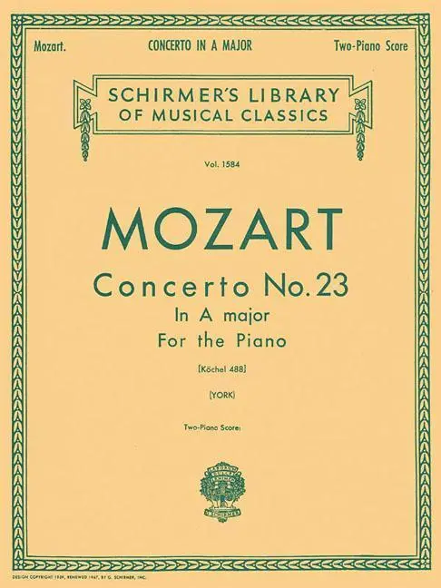 Cover: 9780793564996 | Concerto No. 23 in A, K.488 | F. York | Taschenbuch | Buch | Englisch