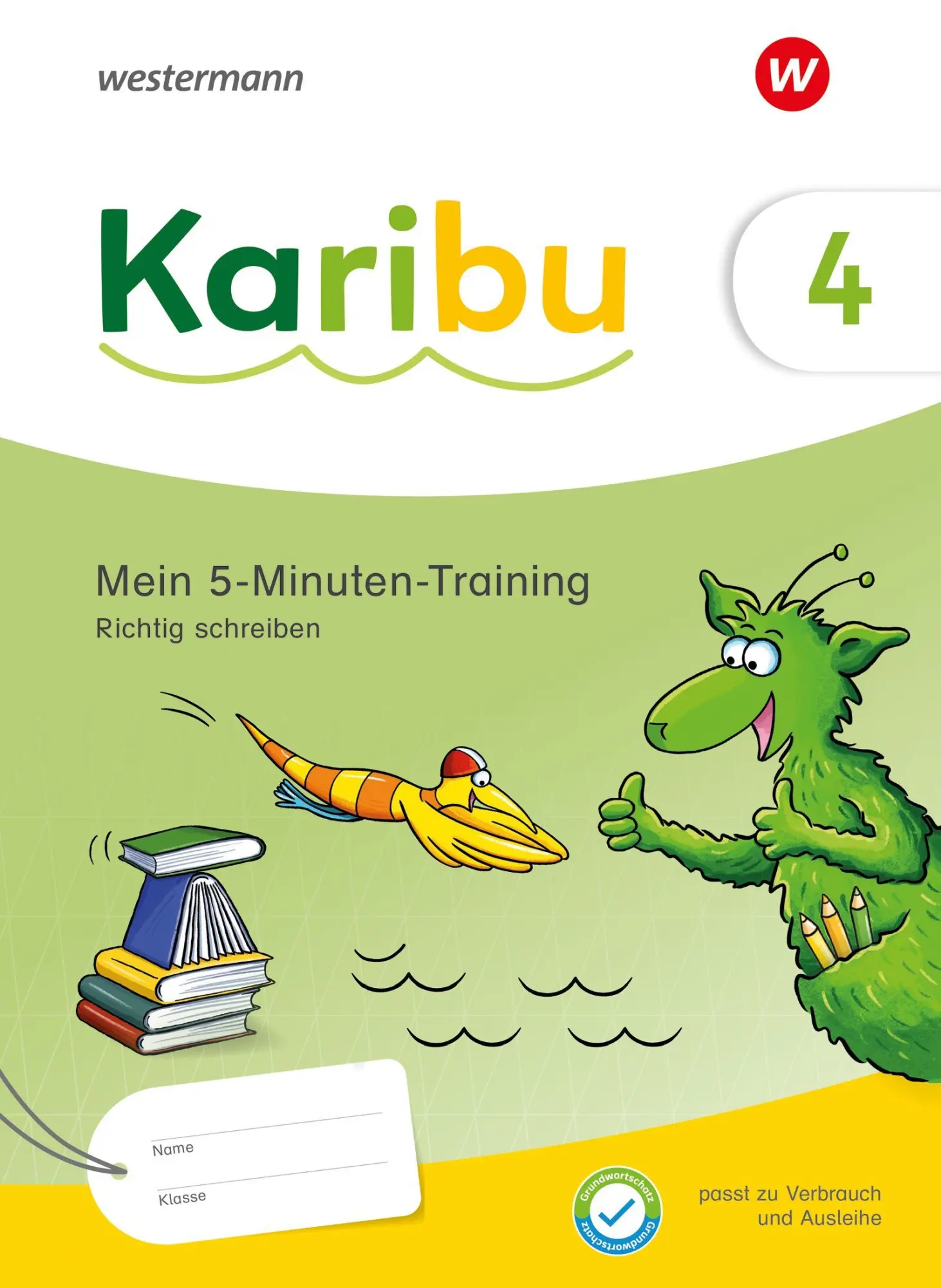 Cover: 9783141294996 | Karibu. Mein 5-Minuten-Training: Richtig schreiben 4 | Ausgabe 2024