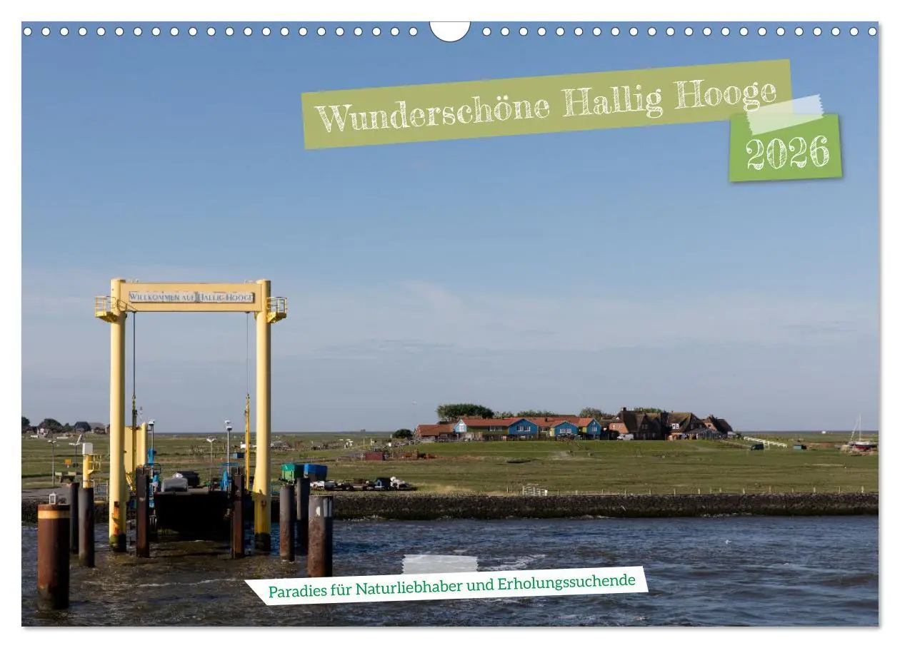 Cover: 9783457584996 | Wunderschöne Hallig Hooge (Wandkalender 2026 DIN A3 quer), CALVENDO...
