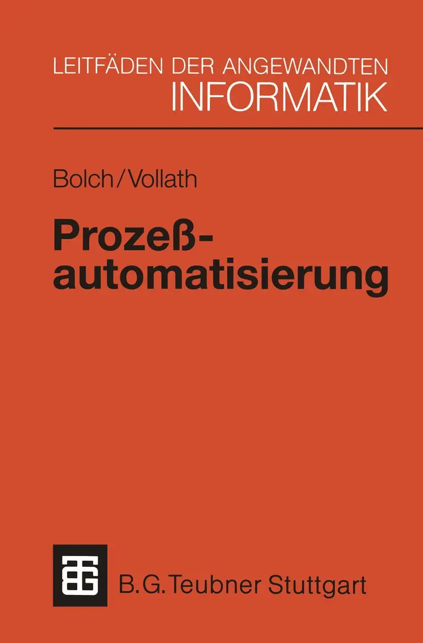 Cover: 9783519024996 | Prozeßautomatisierung | Martina-Maria Vollath (u. a.) | Taschenbuch