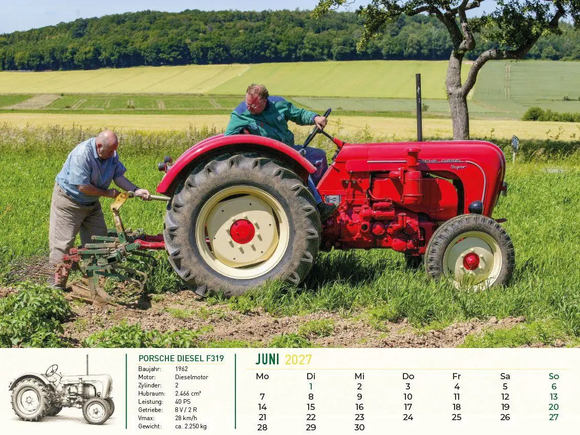 Bild: 9783948794996 | Faszination Schlepper Kalender 2027 | Alte Traktoren im Einsatz | 2027