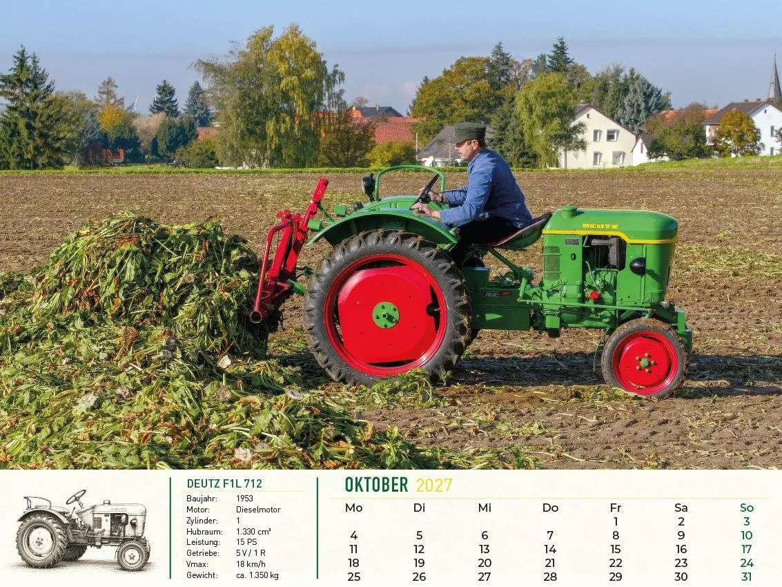 Bild: 9783948794996 | Faszination Schlepper Kalender 2027 | Alte Traktoren im Einsatz | 2027