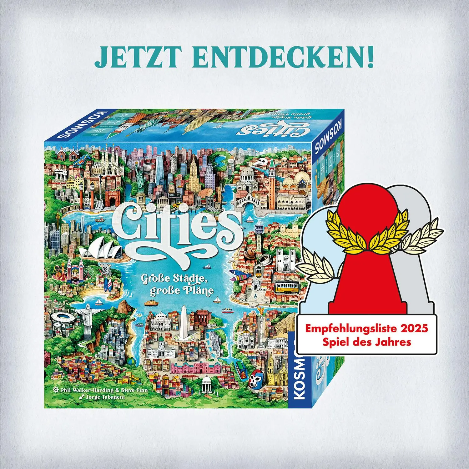 Bild: 4002051685096 | Cities | Spiel | Steve Finn Phil Walker-Harding | Spiel | 685096
