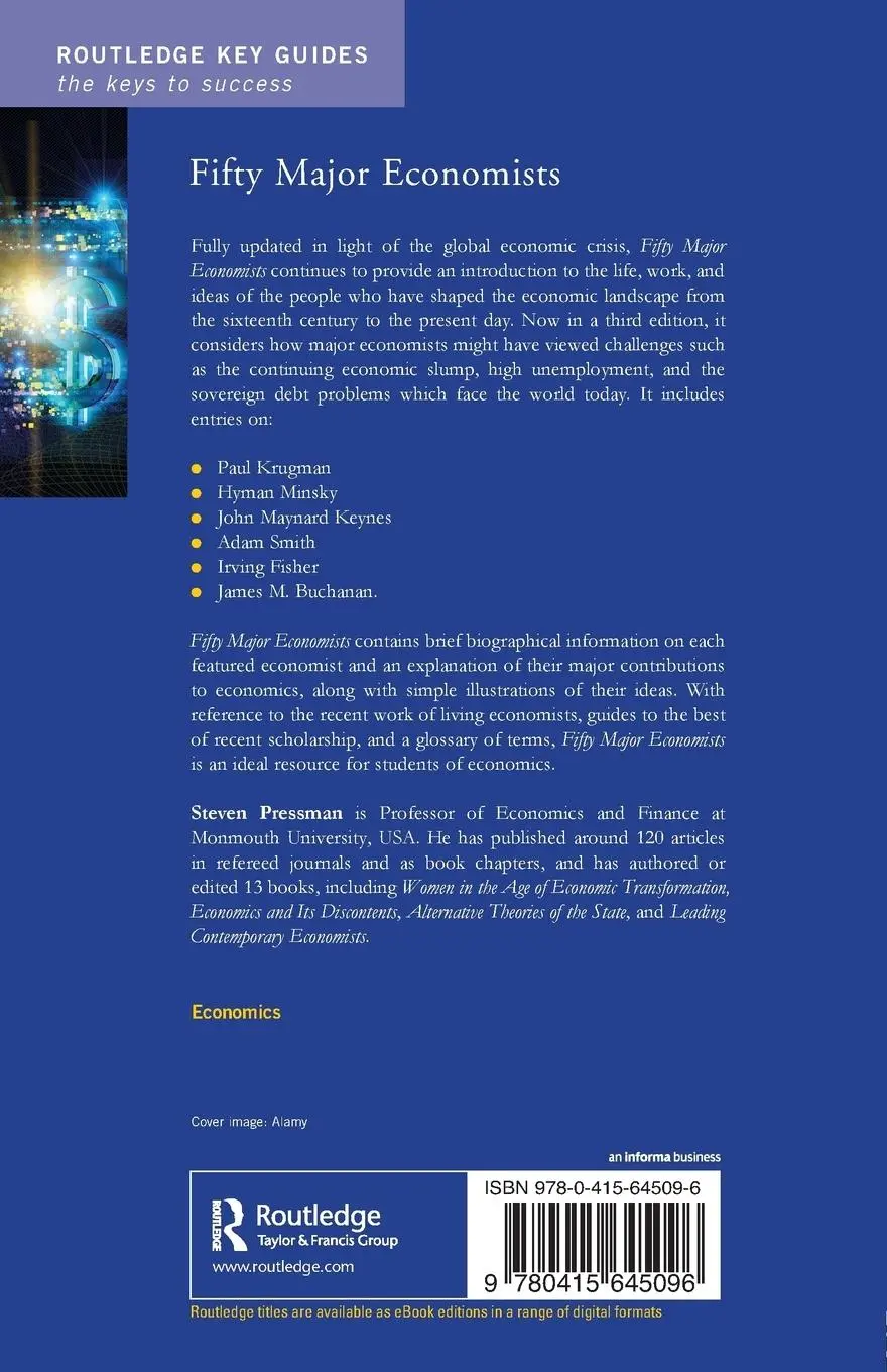 Rückseite: 9780415645096 | Fifty Major Economists | Steven Pressman | Taschenbuch | Englisch