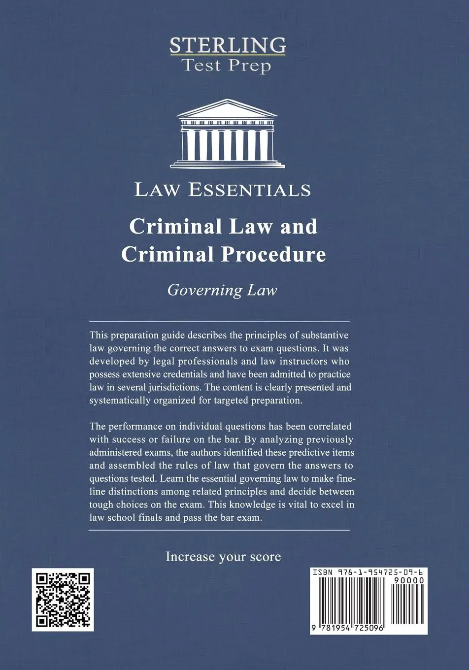 Rückseite: 9781954725096 | Criminal Law and Criminal Procedure, Law Essentials | Prep (u. a.)
