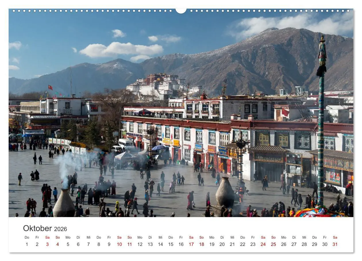 Bild: 9783457475096 | Tibet - Kloster und Landschaft (hochwertiger Premium Wandkalender...