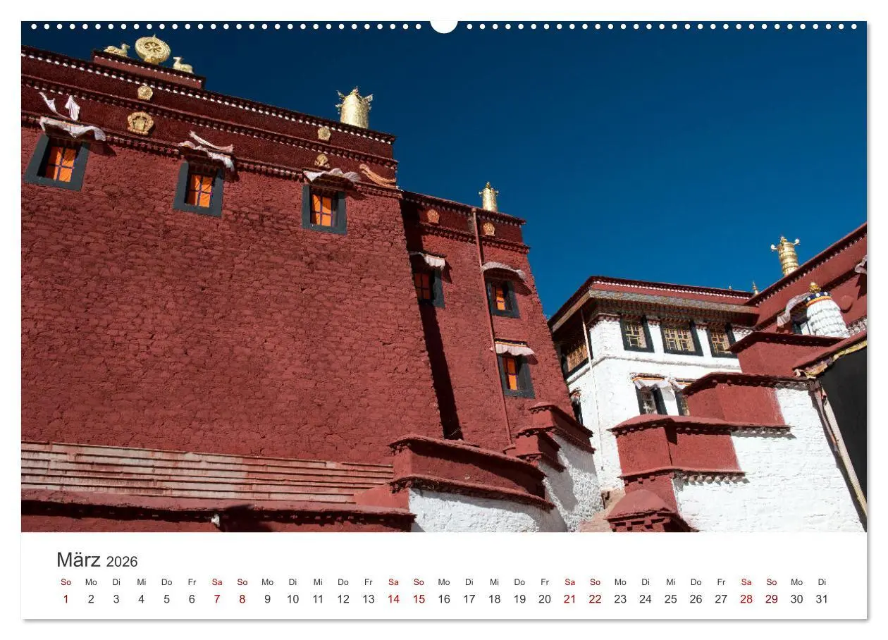 Bild: 9783457475096 | Tibet - Kloster und Landschaft (hochwertiger Premium Wandkalender...