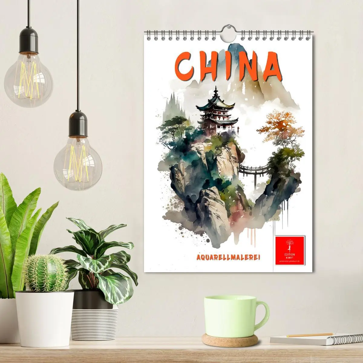 Bild: 9783516325096 | China - Aquarellmalerei (Wandkalender 2026 DIN A4 hoch), CALVENDO...