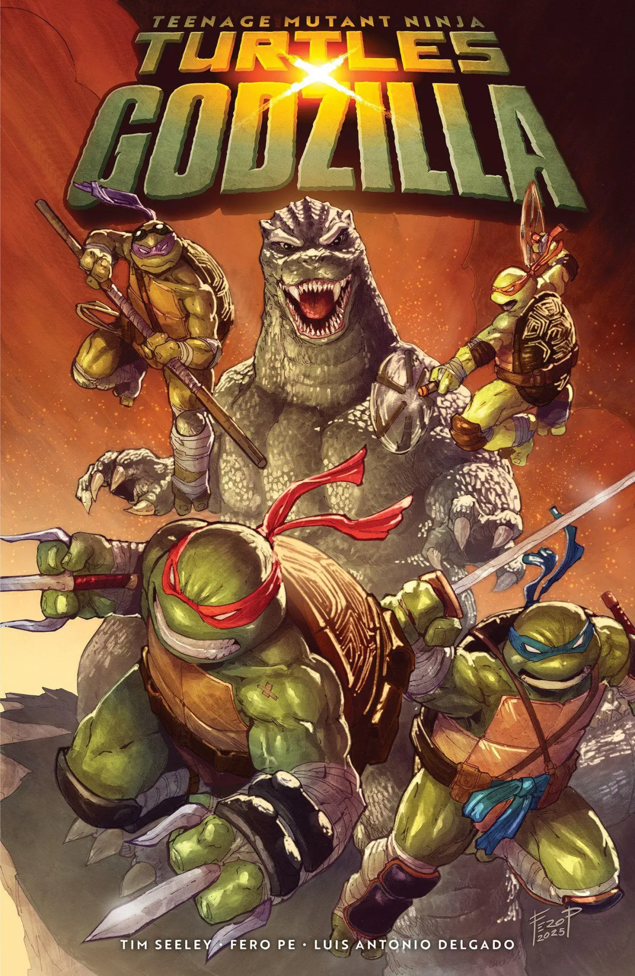 Cover: 9798887245096 | Teenage Mutant Ninja Turtles x Godzilla | Fero Pe (u. a.) | Buch