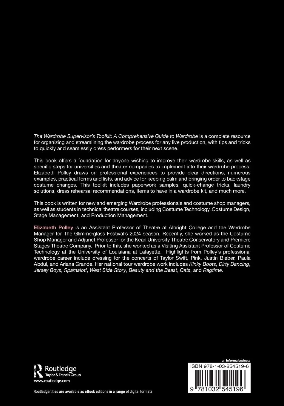 Rückseite: 9781032545196 | The Wardrobe Supervisor's Toolkit | A Comprehensive Guide to Wardrobe
