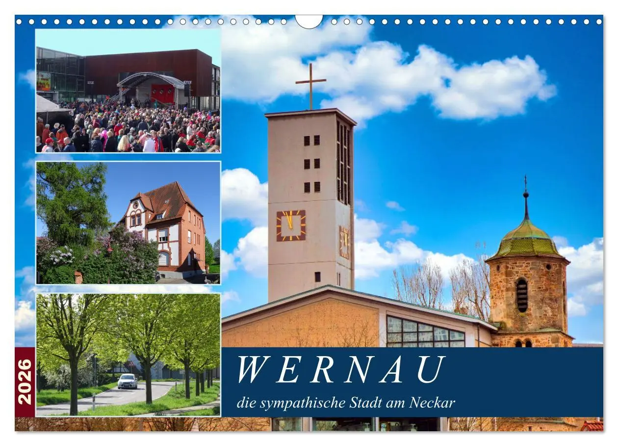 Cover: 9783457605196 | Wernau, die sympathische Stadt am Neckar (Wandkalender 2026 DIN A3...