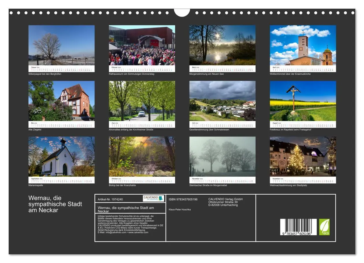 Bild: 9783457605196 | Wernau, die sympathische Stadt am Neckar (Wandkalender 2026 DIN A3...