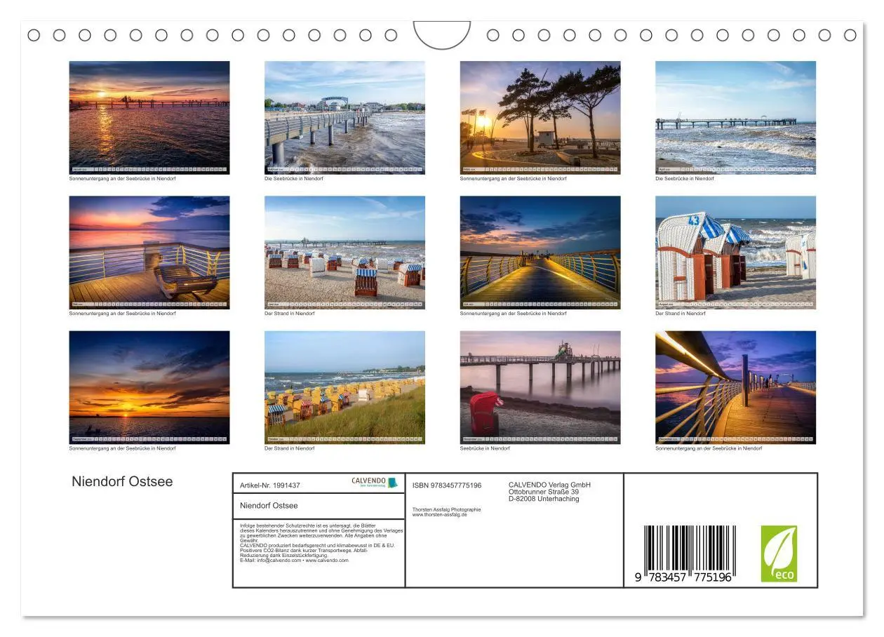 Bild: 9783457775196 | Niendorf Ostsee (Wandkalender 2026 DIN A4 quer), CALVENDO...