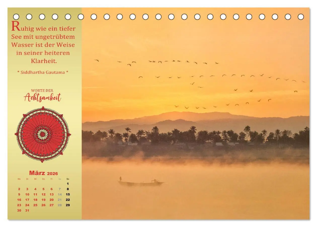 Bild: 9783457915196 | Wege der Achtsamkeit - In der Ruhe liegt die Kraft (Tischkalender...